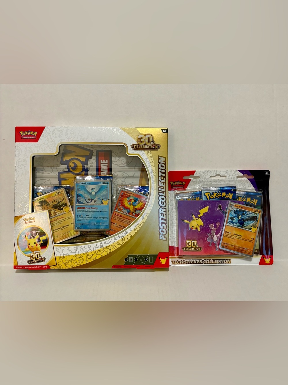 Pokemon 30th Celebration Poster and Sticker set